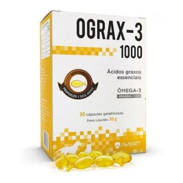 Imagem de Ograx-3 Suplemento Nutricional Pet Cães Gatos 1000mg 30 Cap. - Avert