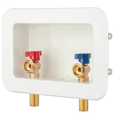 Imagem de (1 pacote) Lidertik caixa de saída para máquina de lavar roupa fio de suor com dreno central, entrada 1/5.1 cm rosca ou suor x saída 3/10.2 cm rosca macho LI-XYJH-510-LK