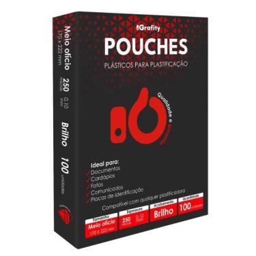 Imagem de Plástico Plastificação Grafity Meio Ofício (170x222mm) 0,10mm 250 Micr