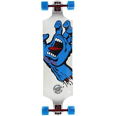 Imagem de Skates Santa Cruz – Skate completo branco com mãos gritantes – 25,4 x 101,6 cm