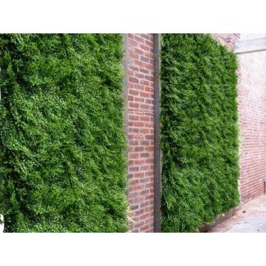 Imagem de 24 Placas Decorativas de Plantas Artificiais Painel Realista 3D Verde 