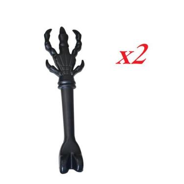 Imagem de Kit 2 Garras Terror Halloween Garra Mal Fantasia Preta 49cm - Lynx pro