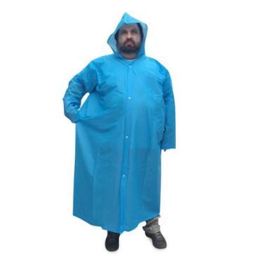 Imagem de Capa De Chuva Nikokit PVC Forrada com CA, Azul, P