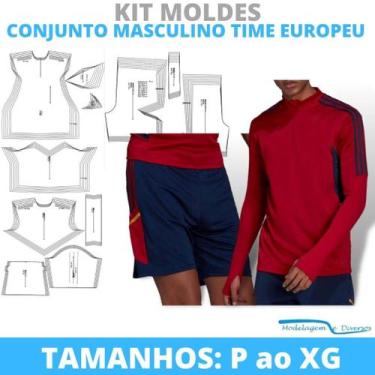 Imagem de Molde conjunto futebol time, modelagem&diversos, correios
