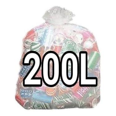 Imagem de Sacos De Lixo Transparente 200l Reforçado 200un - HIGIPACK