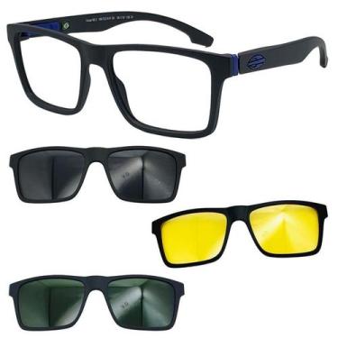 Imagem de Oculos Mormaii Swap NG2 6153 Preto A41 Com 3 Clipons Escolha, Cinza, G
