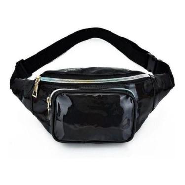 Imagem de Pochete Feminina Metalizada Holográfica  Brilhante  - Unistar, Prata