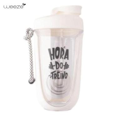 Imagem de Coqueteleira Com Esfera 550ml de Plástico Garrafa Academia - WEEZE, Br