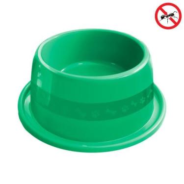 Imagem de Comedouro Para Gatos e Cachorros 1000ml Anti Formiga Grande - Verde - 