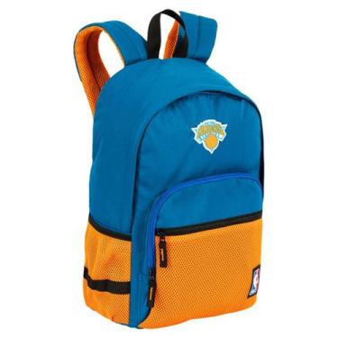 Imagem de Mochila Costas New York Knicks NBA Escolar Juvenil Passeio, Azul