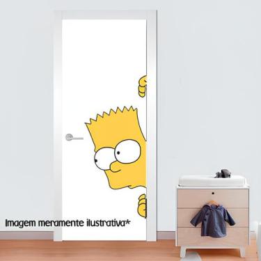 Imagem de Adesivo para porta Bart Simpson - Lojinha da Luc Adesivos