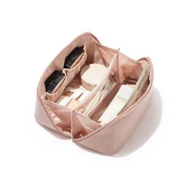Imagem de Bolsa de Maquiagem EACHY Travel Large Impermeável Rosa para Mulheres