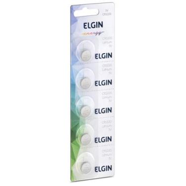 Imagem de Bateria de Lítio 3V Elgin CR1220 82302 (5 Unidades)