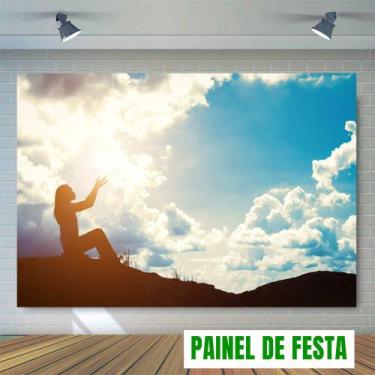 Imagem de Painel de Festa para a Páscoa Igreja - Shopp Adesivo