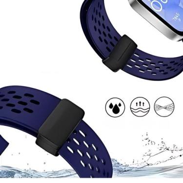 Imagem de Pulseira Poolsy Pull Silicone 20mm 22mm Relógio Inteligente Digital e 