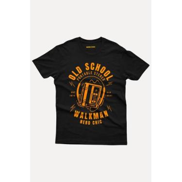 Imagem de Camiseta Anos 80 e 90 Geek Old School Stereo Walkman Geek - Nerd Chic,