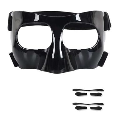 Imagem de Fenduoer Protetor Nasal para Esportes, Nariz Quebrado, Máscara Facial Ajustável com Enchimento de Espuma para Homens E Mulheres, Adulto, Basquete, Beisebol, Futebol, Protetor Facial de Softball(Rosto