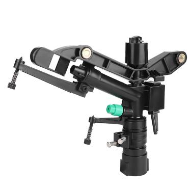 Imagem de BORDSTRACT Aspersor de impacto, irrigador giratório de jardim com ângulo de rotação ajustável e cobertura, rosca fêmea de 2,5 cm, irrigador para jardim e gramado