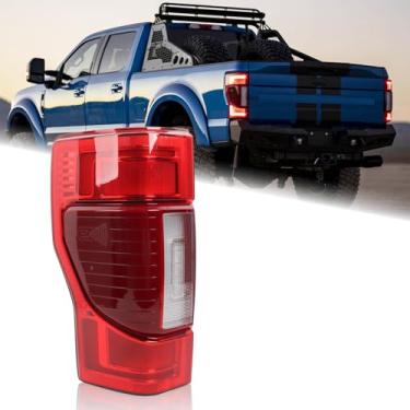 Imagem de KAMDKI LED LH Full com luz traseira de ponto cego adequado para Ford F250 F350 F450 F550 Super Duty 2020 2021 2022 Módulo lateral do motorista não incluído LC3Z13405E FO2800282