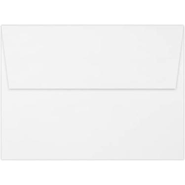 Imagem de Envelopes de convite A7 (13,5 x 19,5 cm) - 10,8 kg, branco brilhante (50 unidades) | Perfeito para convites, anúncios, cartões de envio, fotos 12 x 17 cm | 72940-50