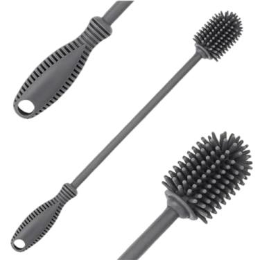 Imagem de Escova Silicone Para Lavar Garrafas Mamadeiras Copos e Taças ORIGINAL