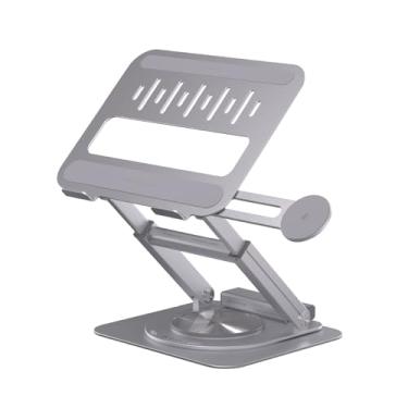 Imagem de ADAM elements Estação de ancoragem USB-C Ultra/Laptop – Suporte para hub CASA Ultra USB-C magnético 6 em 1 para todos os MacBook, iPad e laptop USB-C - USB-C PD, USB-C, USB-A, HDMI, RJ45 (cinza)