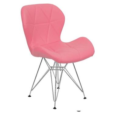 Imagem de Cadeira Charles Eames Slim Eiffel Base Metal Cromado - Lianto Decor, R