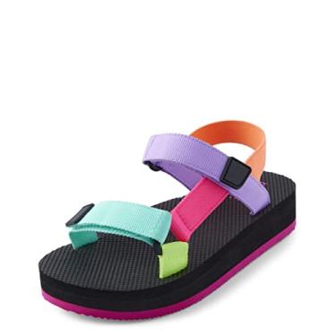 Imagem de The Children's Place Sandália infantil unissex, Multicor, 6 Big Kid