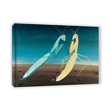 Imagem de JZSDGB Felix Labisse impressões em tela e pôster-Famous Painting abstract Wall Art - Mantes religieusesReproduções em tela - quadros emoldurados em madeira e prontos para pendurar para decoração de