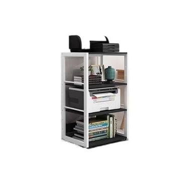 Imagem de LICONG-2020 Suporte de impressora ajustável, prateleira de escritório, prateleira de armazenamento, copiadora, armário de mesa multicamadas, suporte de armazenamento móvel para impressora (cor: G)