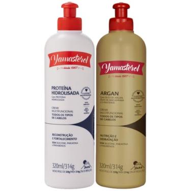 Imagem de Kit Yamasterol Branco + Argan Creme Multifuncional Capilar C/Proteina Yama Profissional 320ml
