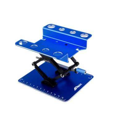 Imagem de NMNRC Alum Adjustable RC Car Stand Repair Work Station for 1/12 1/10 Slash TRX4 Axial Arrma Redcat Losi Series Workstation Upgrades Part Blue