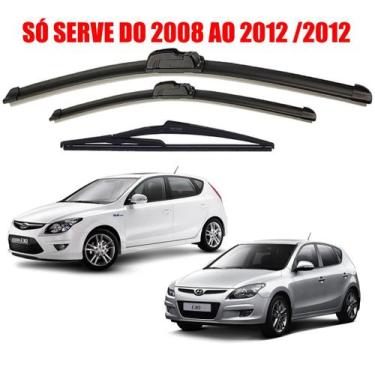 Imagem de kit 3 Palheta Limpador Parabrisa I30 2008 2009 2010 2011 2012 - MQ  Ve