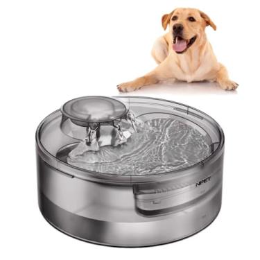 Imagem de NPET Grande Bebedouro Para Cães, 169Oz/5L, Área De Bebida Profunda, Bebedouro Automático Para Animais De Estimação, Dispensador De Água Com Filtragem E Bomba Silenciosa Para Cães E Gatos