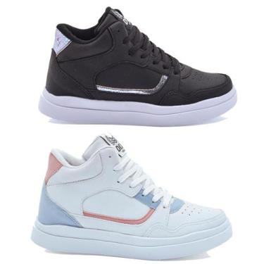 Imagem de kit 2 pares Botinha Tênis Treino Sneaker Academia Fitness - Dix, 39, P