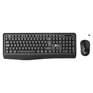 Imagem de Kit Teclado e Mouse Sem Fio Lecoo - Teclado Padrão ABNT2 - Mouse 1600D