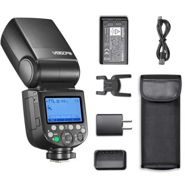 Imagem de Godox V860III-N para câmera Nikon Flash Speedlite 7.2V/2600mAh bateria Li-ion, 2.4G sem fio HSS 1/8000 1.5s Tempo de reciclagem Luz de modelagem LED de 10 níveis para Nikon (V860II-N atualizado)