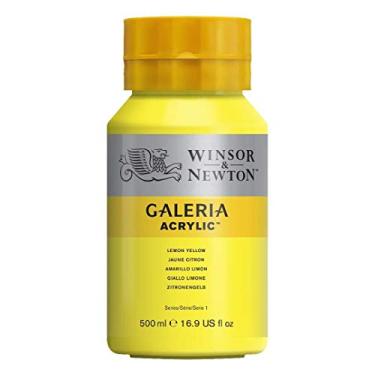 Imagem de Tinta Acrílica Winsor & Newton Galeria 500ml 346 Lemon Yellow
