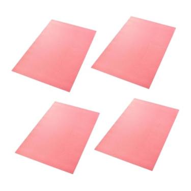 Imagem de FytStycale Mates de frigeradores 4pcs, revestimentos de prateleira, tapetes de gavetas para gavetas armário de despensa, Rosa