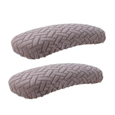 Imagem de IEUDNS 2PCS Cadeira de escritório Chaves Capas de braço de poltrona Tampas de descanso elástico Coberturas de reposição elástica Protetores de braço de, Cinza Claro