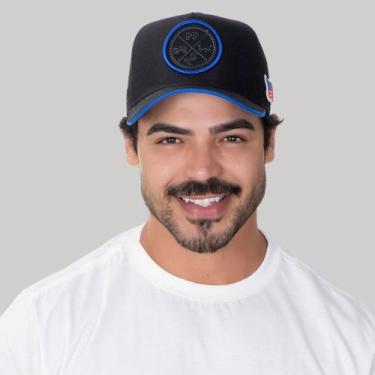 Imagem de Boné Country Feminino Trucker Aba Curva Preto Agro Boi - Pampas Countr