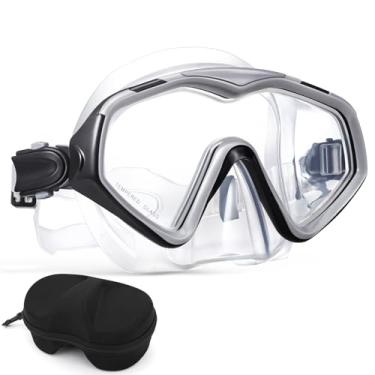 Imagem de iGym Máscara De Mergulho Profissional Com Snorkel, Lente Ultra Transparente Com Ampla Visão, Equipamento De Máscara De Mergulho Com Snorkel Em Vidro Temperado, Máscara De Mergulho Antivazamento, Ócu