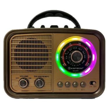 Imagem de Rádio Retrô Vintage Antigo Bluetooth com Som Potente