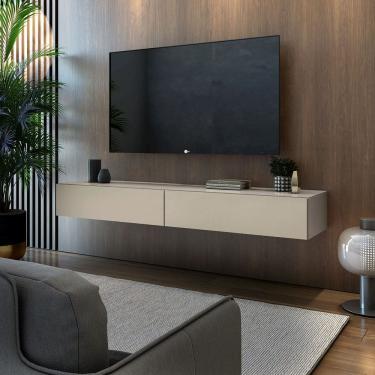 Imagem de Rack Suspenso 1,40cm Móveis Eros Design Elegante e Organização Premium Em MDF