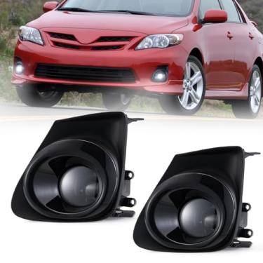 Imagem de BUNKER INDUST Faróis de neblina de LED compatíveis com Corolla 2011 2012 2013, kit de farol de neblina de substituição (1 par)