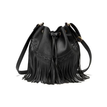 Imagem de Bucket Bag Gladdon Leather Black para mulheres