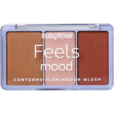 Imagem de RubyRose Contorno Iluminador Blush Feels T30/I40/B100 HB7526 - RUBY RO