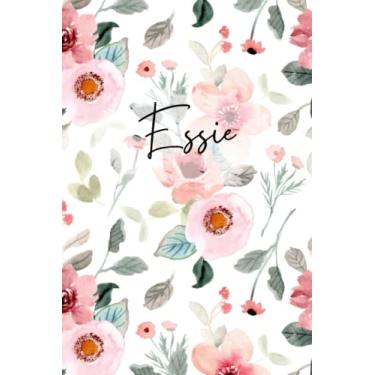 Imagem de Essie Flower Pattern Notebook: Floral Essie Notebook - Essie Name Notepad -Flowery Womens Notebook - Journal - Essie Named Diary