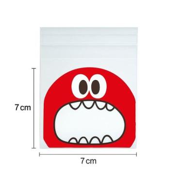 Imagem de Saquinho de Carinha Pequeno 7cm Vermelho 20unid. - Genérica