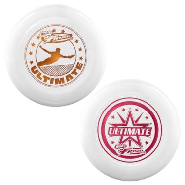 Imagem de WHAM-O Frisbee, conjunto de discos voadores de 26 cm para adultos, perfeito para treinamento profissional atlético e diversão ao ar livre, pacote com 2, 175 g
